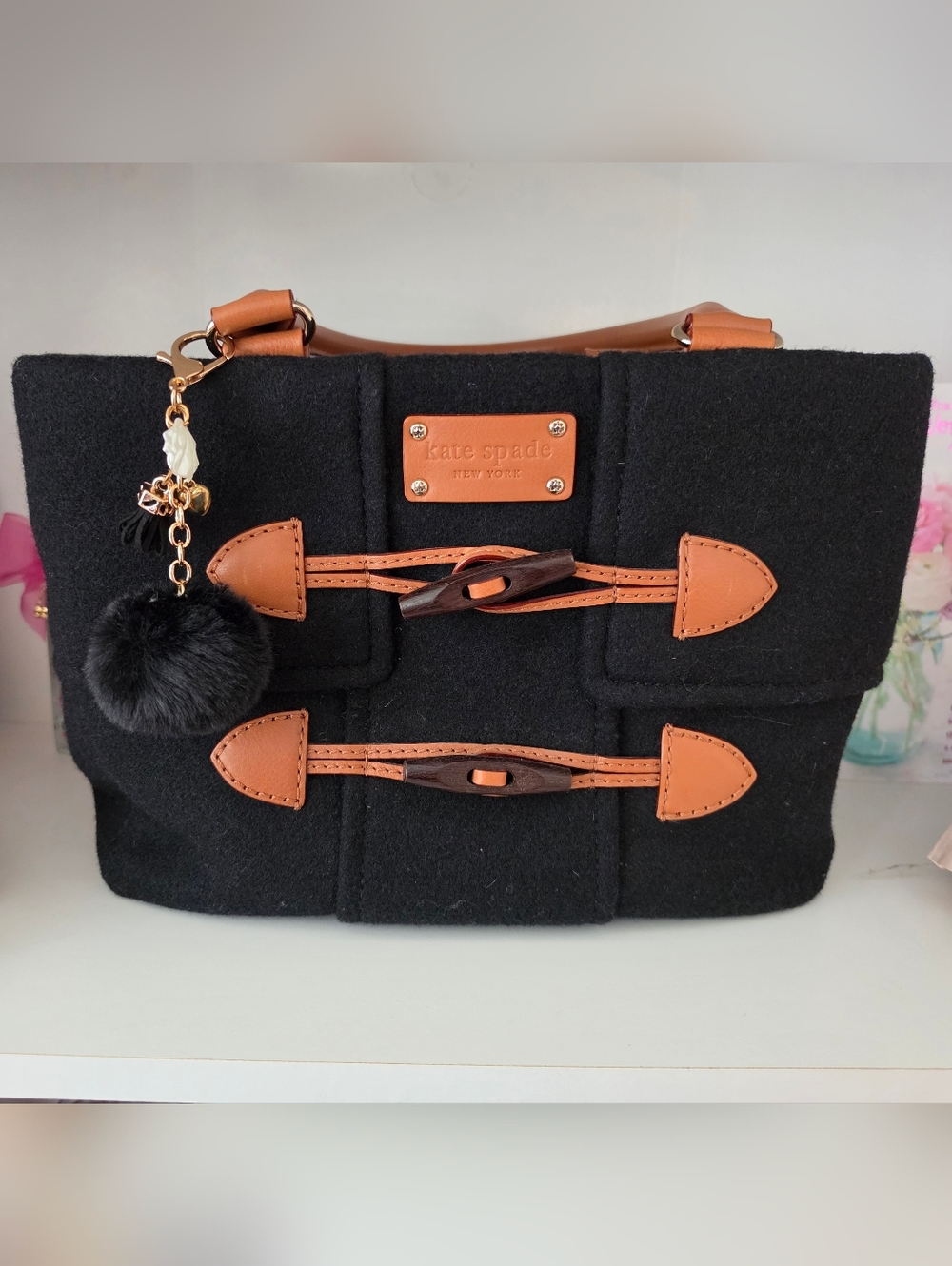 NWOT Rare Kate Spade NY Quinn Wool Bag